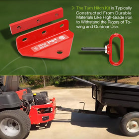 HQPASFY hitch kit mount point on Exmark Toro, secure fit for reliable towing