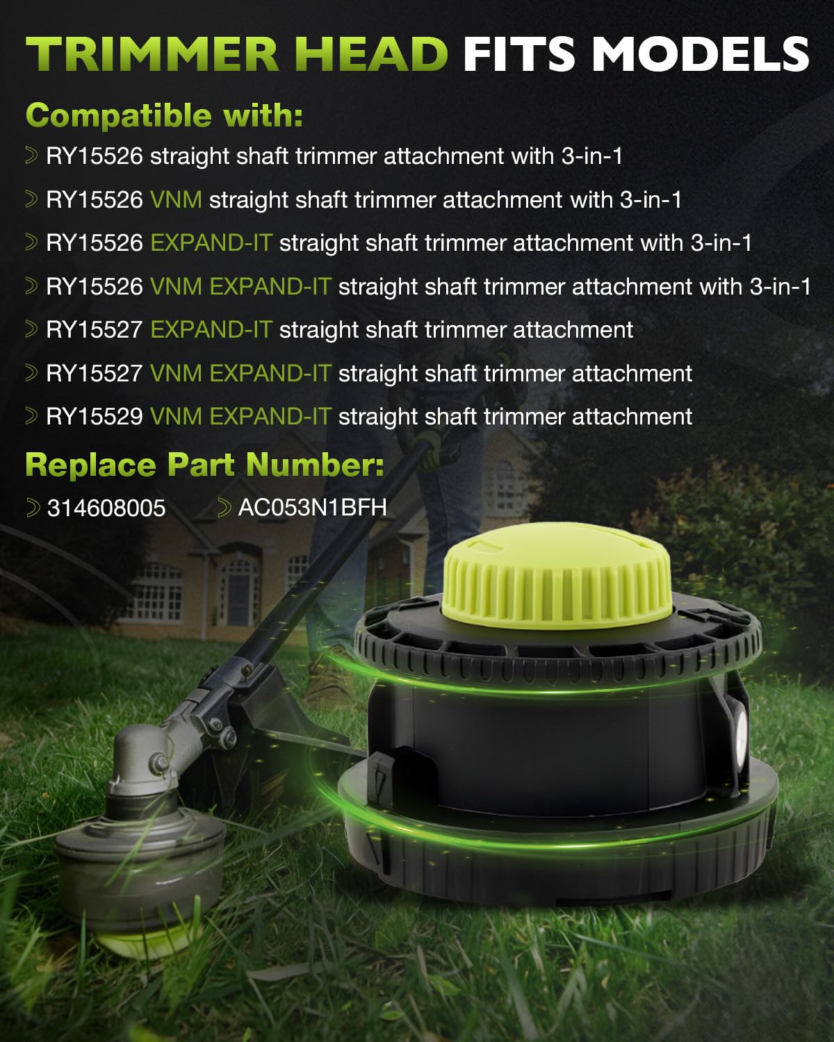 HQPASFY installation kit contents simplify head replacement for faster setup.