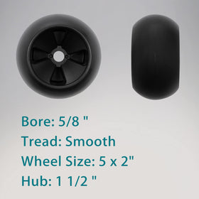 HQPASFY wheel kit installed on John Deere deck ensures consistent mowing performance
