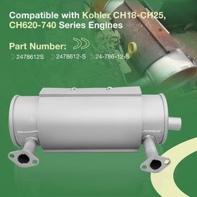 HQPASFY muffler kit for Kohler CH620-740 left side enhances exhaust routing.