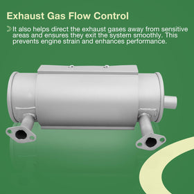 HQPASFY muffler mounting point ensures secure alignment during installation.