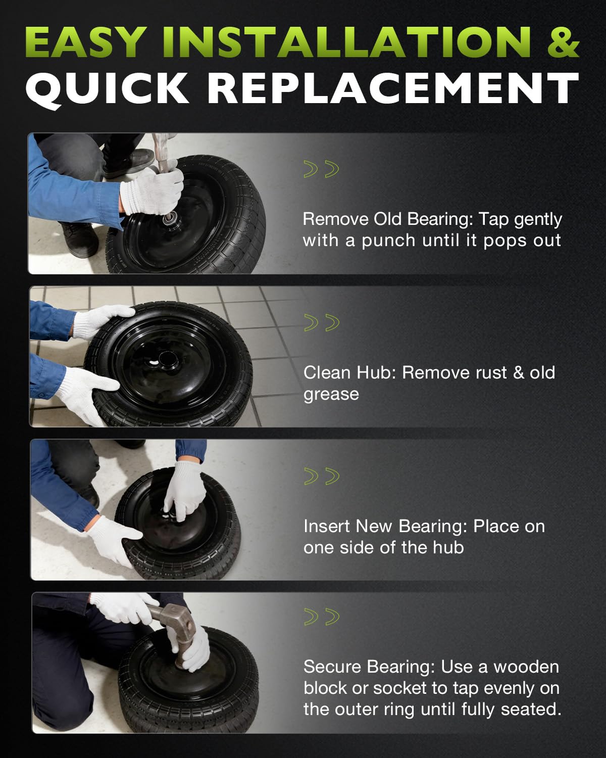 HQPASFY packaged contents image displaying two tires for convenient replacement.
