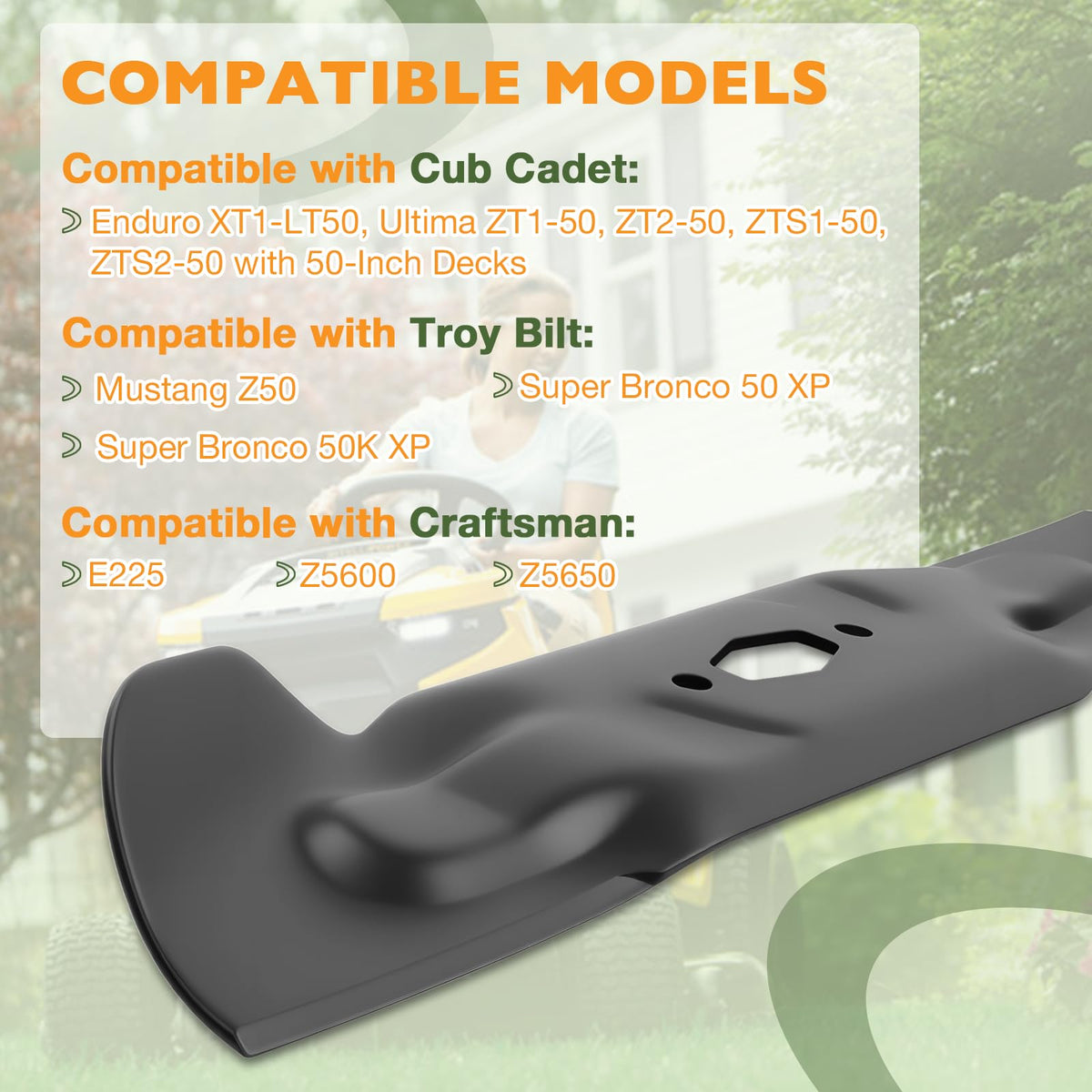 HQPASFY blade with rust-resistant powder coating in action