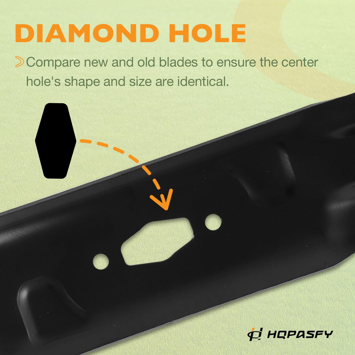 HQPASFY replacement blade fits multiple brands and 54-inch decks.