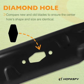 HQPASFY replacement blade fits multiple brands and 54-inch decks.