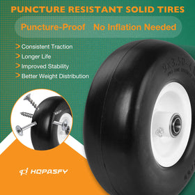 HQPASFY wheel assembly illustrates universal fit for most mowers