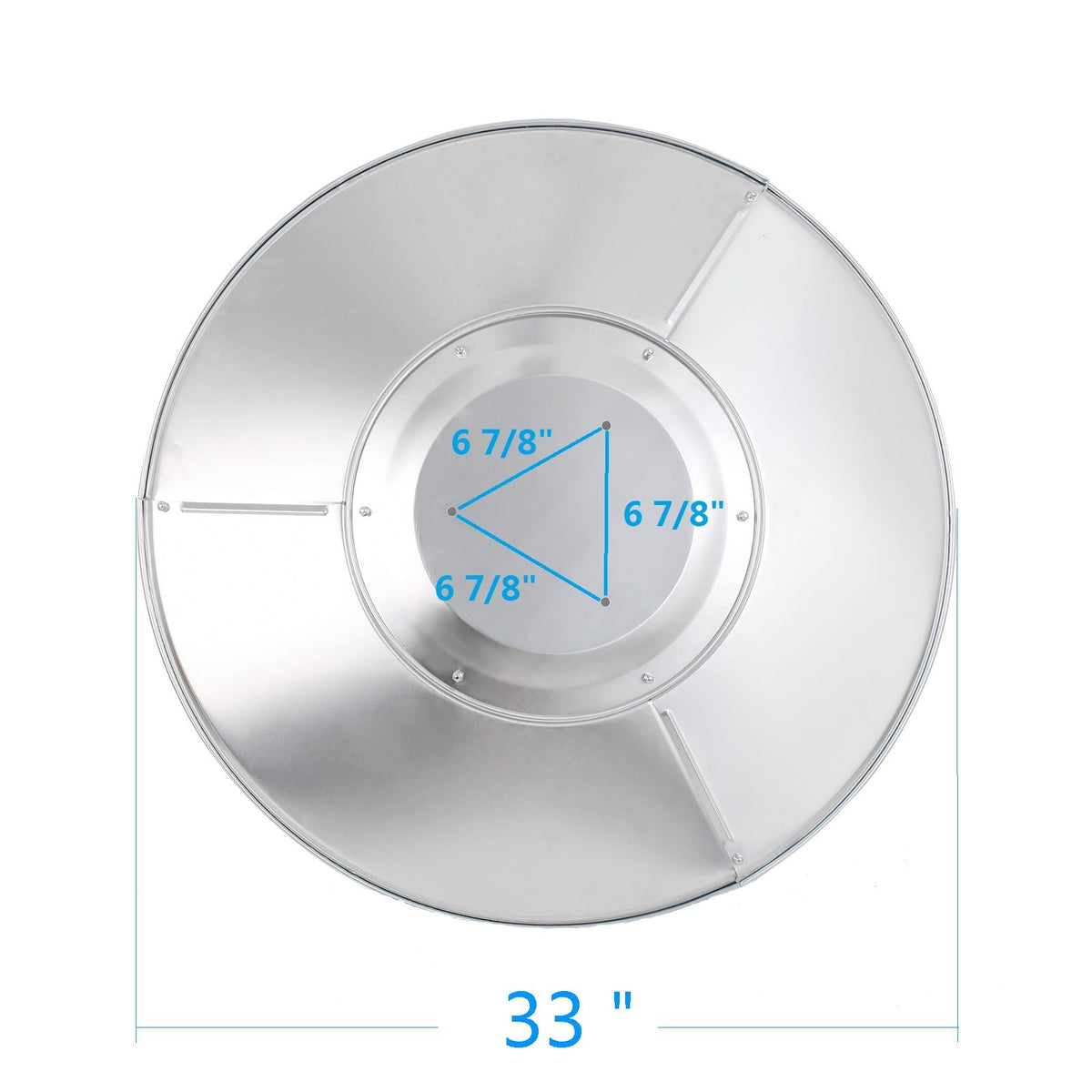 HQQ outdoor two-pack reflector shields with mounting hardware included.