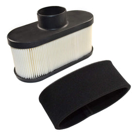 HQRP air filter for John Deere X300 series, close-up of filtration media.