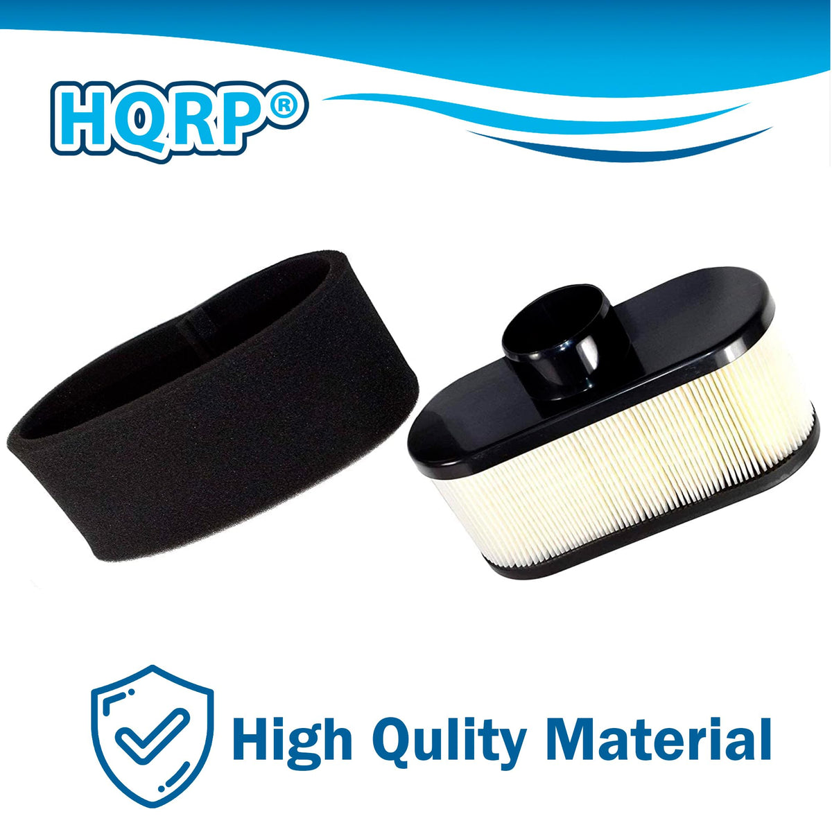 HQRP air filter demonstrates MIU12555 replacement compatibility.