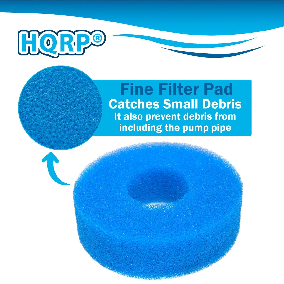 HQRP compact 7.3-inch filters maximize filtration efficiency in ponds.