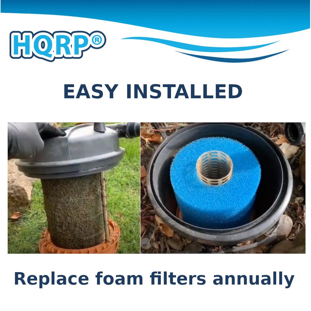 HQRP foam filter kit showcases tool-free installation.
