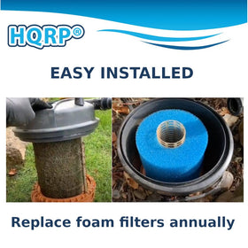 HQRP foam filter kit showcases tool-free installation.