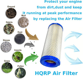 HQRP filter kit compatible with 610000-series Briggs & Stratton engines