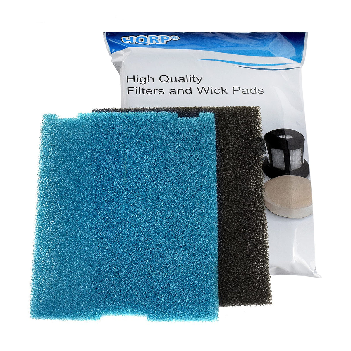 HQRP polymer sponge close-up emphasizes durable aquatic material.
