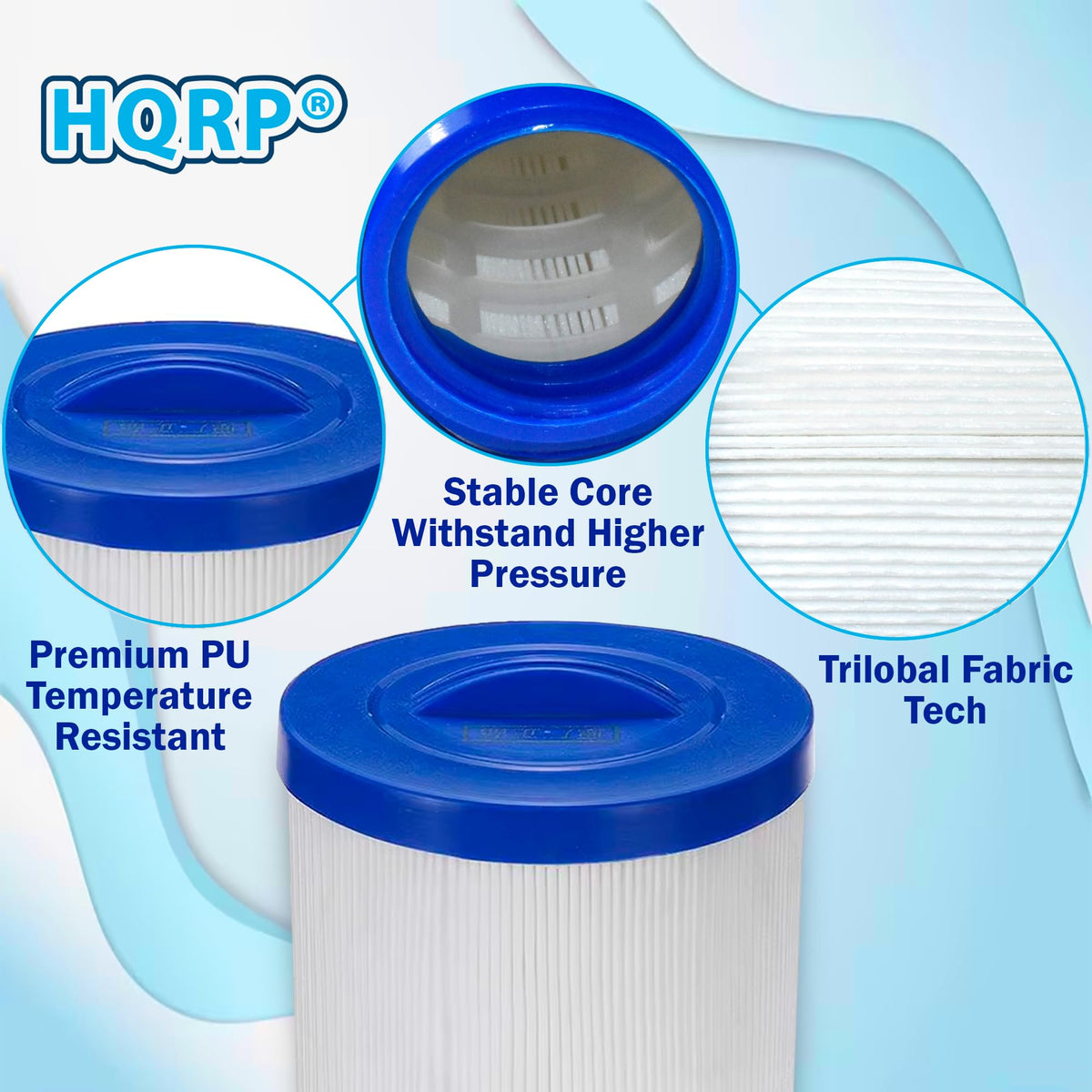 HQRP spa filter durable construction for frequent hot tub use