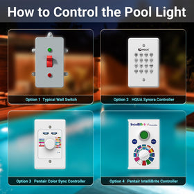 HQUA 12 VAC pool light operates safely on low voltage for reliable nighttime visibility