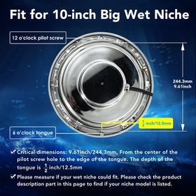HQUA LUMORA 100-foot cord enabling flexible pool placement and wiring.