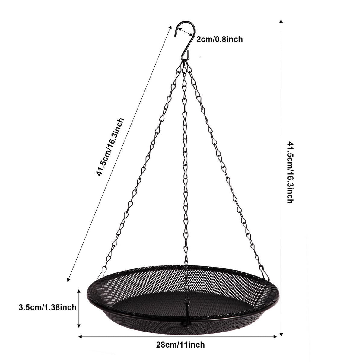 HRAYLTOP heavy-duty bracket provides stable placement for outdoor spaces.