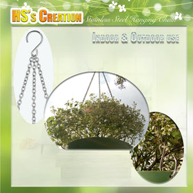 HS's Creation adjustable 10-20 inch chain for flexible heights.
