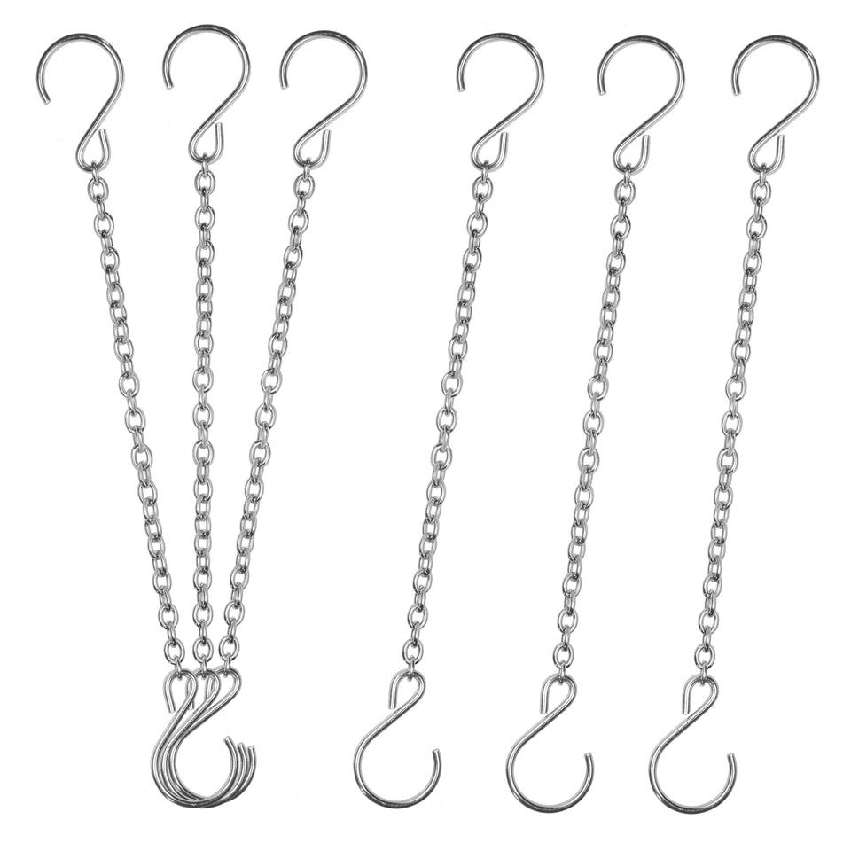 HS's Creation stainless steel chain close-up shows rust-proof outdoor durability