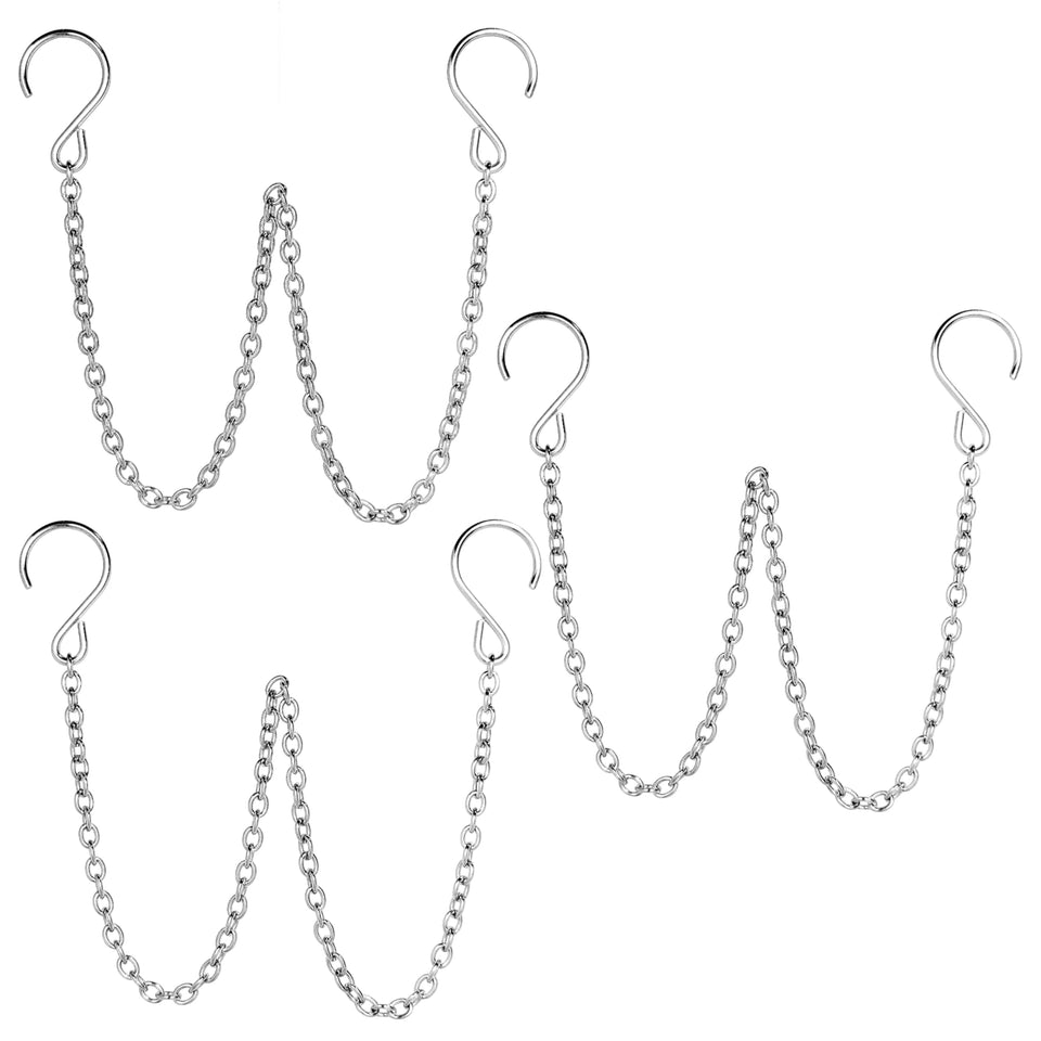 HS's Creation stainless steel planter hanging chain with 18 lb capacity.