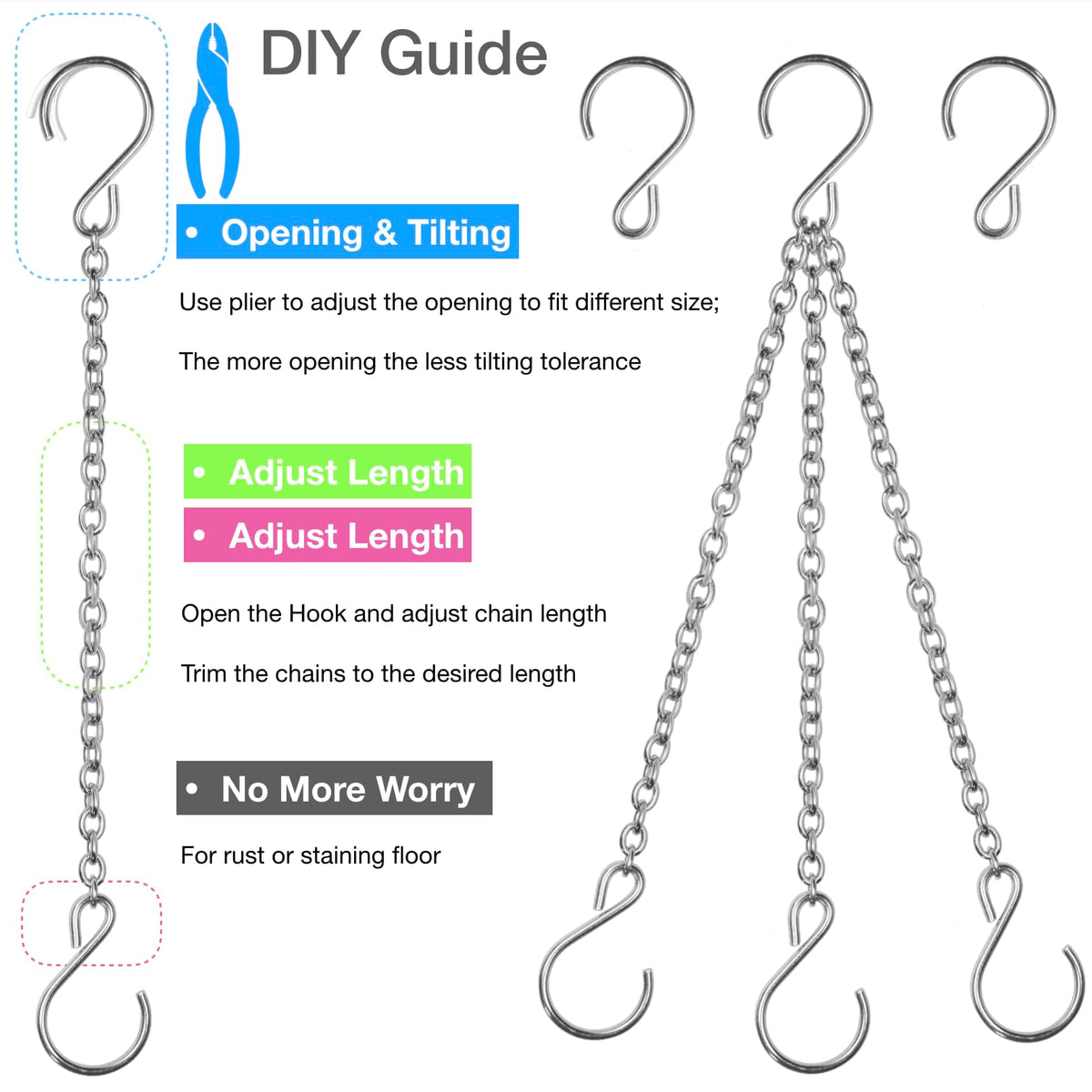 HS's Creation versatile hanging chain for a wide variety of uses