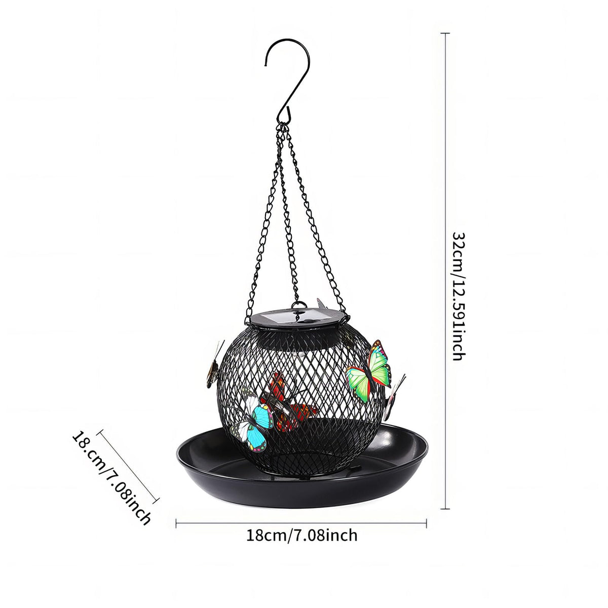 HSEONEJIA garden decor bird feeder hanging on a patio or tree