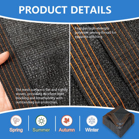 Grommets along each side enable quick, tear-resistant hanging.
