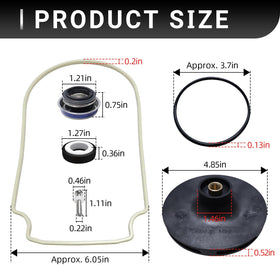 HSJAWA 073128 kit contents enable quick, complete repairs for Pentair Whisperflo pumps