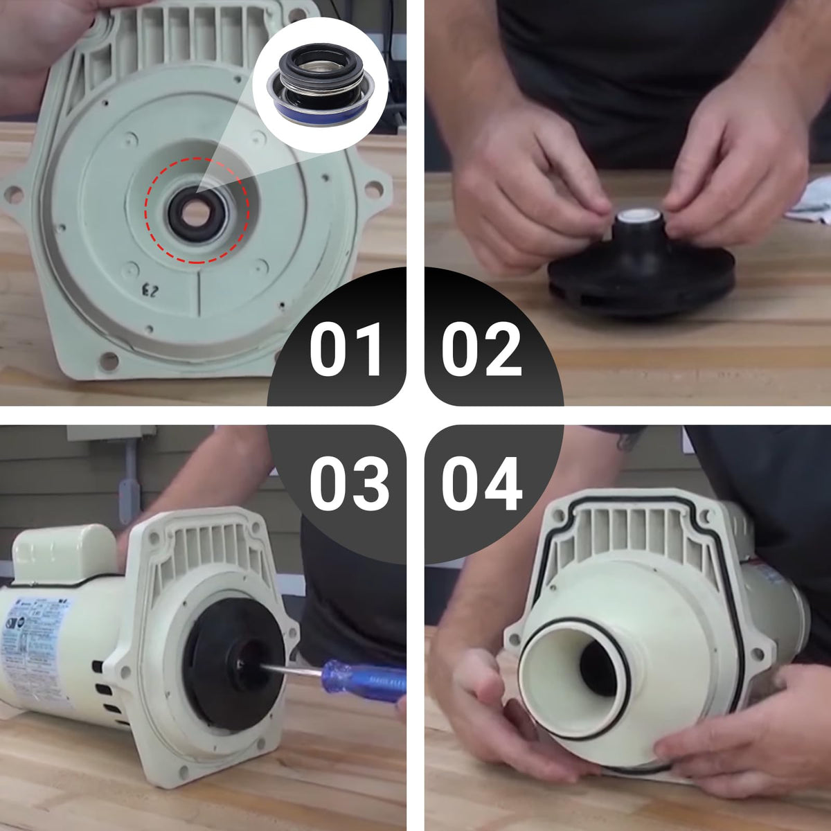 HSJAWA 073128 repair kit unboxing view with complete contents