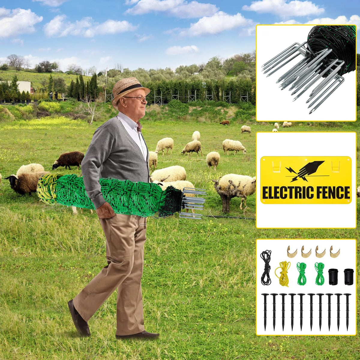 HSLNSD Fence kit ideal for backyards and farms