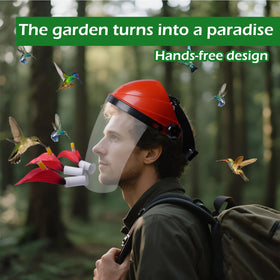 Hsmanchry helmet featuring anti-fog lens for clear birdwatching
