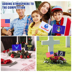HSQCEZ veterans day and July 4th flags for festive, respectful decorations
