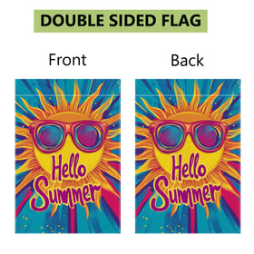 Hsrvivi flag held outdoors adds color to gardens, patios, or balconies