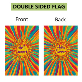 Easy-hang compatibility of Hsrvivi Hello Sunshine flag with standard poles