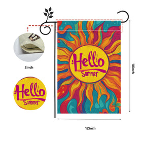 Hsrvivi Hello Sunshine flag uses eco-friendly stitching for durable, odorless wear.