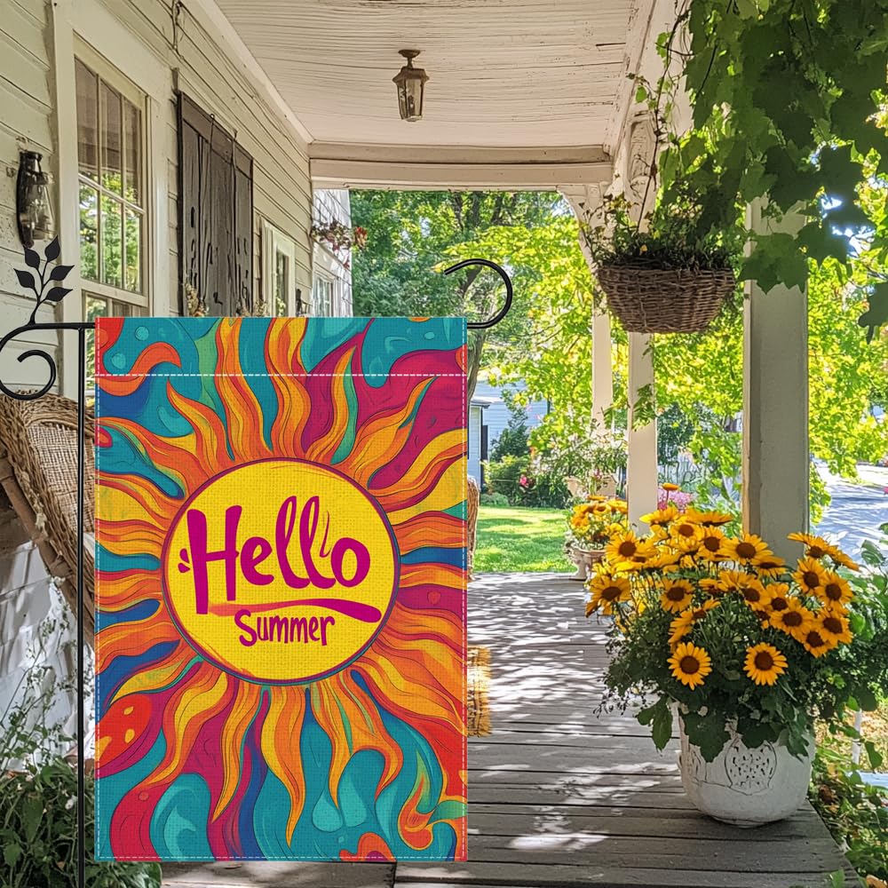Hsrvivi Hello Sunshine flag makes a thoughtful gift for home decor lovers.