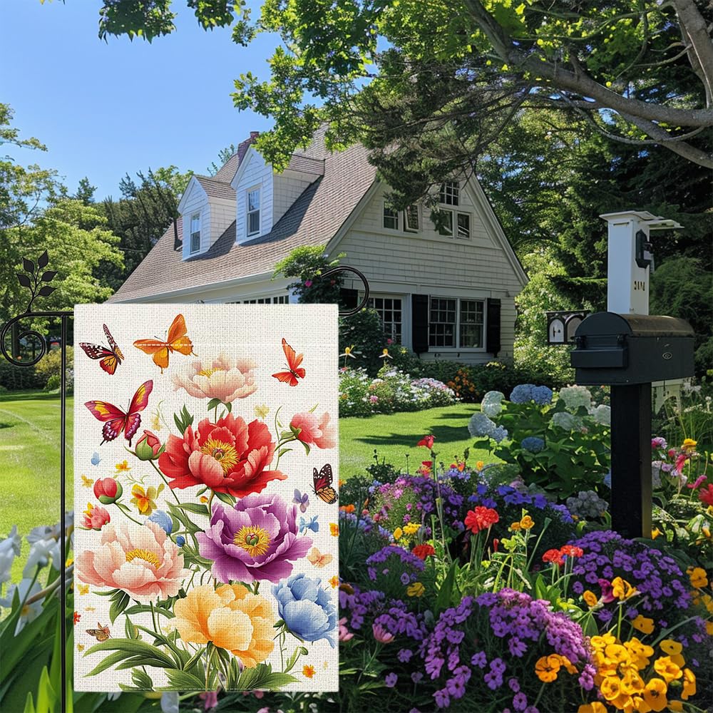 Hsrvivi linen flag is durable and washable, ideal for year-round outdoor decoration.