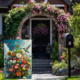 The Hsrvivi outdoor flag decor withstands weather for seasonal display.