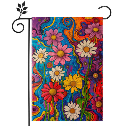 Hsrvivi spring daisy sunflower flag brightens outdoor spaces and welcomes visitors.