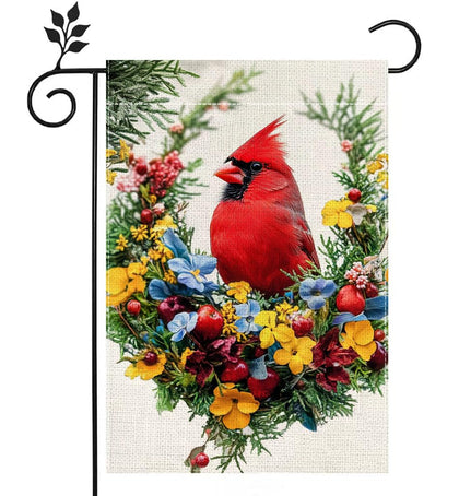 hsrvivi spring summer cardinal bird flag 12x18 enhances curb appeal outdoors