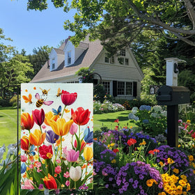 Hsrvivi weatherproof and fade-resistant flag endures outdoor seasons.