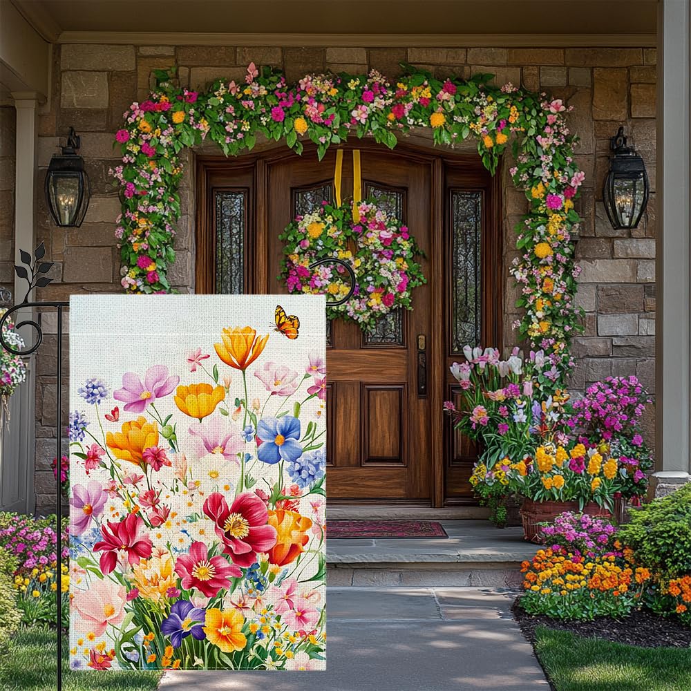 Hsrvivi Welcome flag for porch or yard decor