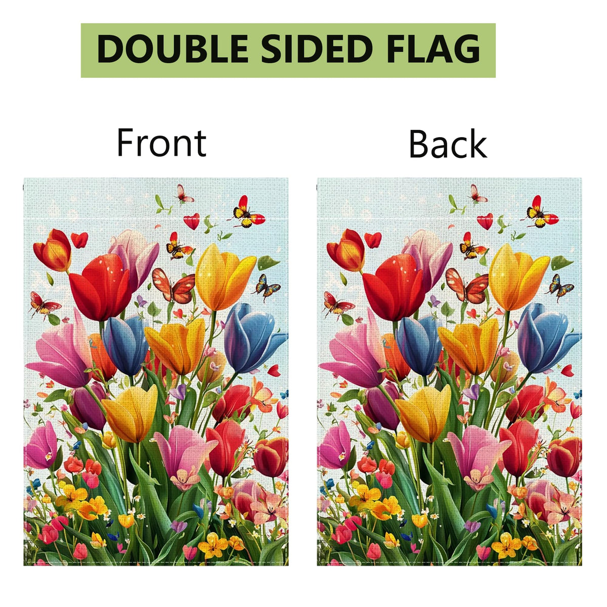 Hsrvivi welcome garden flag for yard and porch decoration.