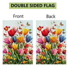Hsrvivi welcome garden flag for yard and porch decoration.