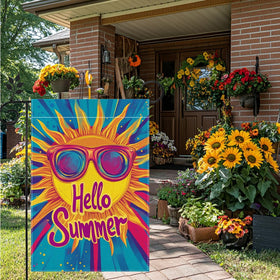 Hsrvivi yard flag fits standard stands for easy outdoor display