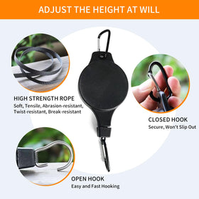 HstBnw durable self-locking mechanism with stable height stops.