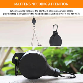 HstBnw indoor-outdoor use setup shows versatile hanging for pots and feeders.