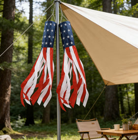 HSTENXY two-pack windsocks install easily without tools for quick outdoor displays.