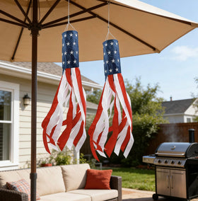 HSTENXY windsock features weighted hem for steady flutter and easy docking.